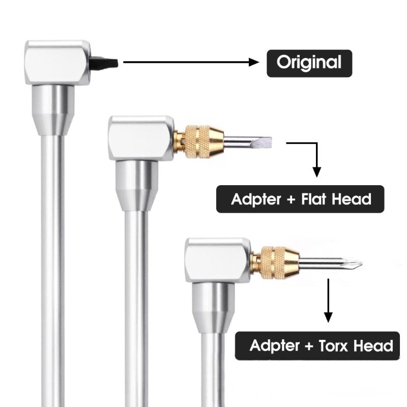 Stainless Steel 90 Degree Screwdriver Tool Pilot Screws Adjustment Tool Motorcycle Maintenance Areas