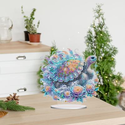 Acrylic 2D Flat Print DIY Desktop Diamond Art Kits Diamond Painting Desktop Ornaments Kit Diamond Painting Desktop Decorations