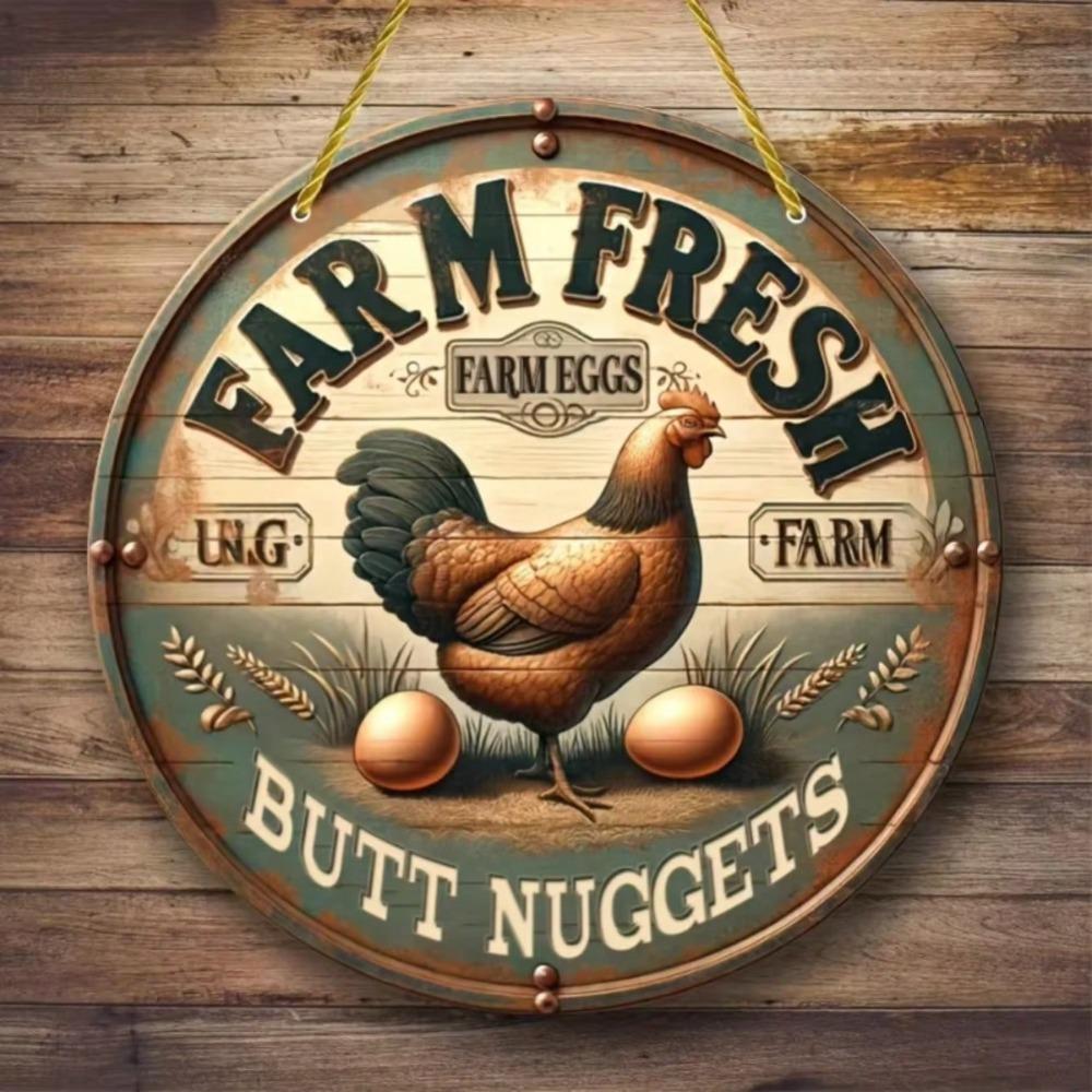 Vintage Metal Wall Art Farmhouse Kitchen Sign Outdoor Decor