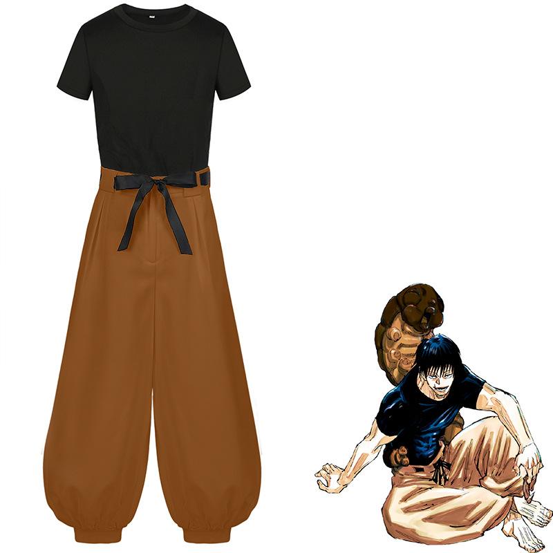 Anime Jujutsu Kaisen Fushiguro Toji Cosplay Costume Aldult Unisex Pants Halloween Rave Combat Fushiguro Cosplay Costumes