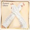 50cm Arm Warmers Hand Warmer for Women Long Fingerless Gloves Autumn Winter Thickened Mitten Knitted Arm Sleeve+Thumb Hole