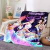 Customizable KPop Demon Hunters12 Throw Blanket – Personalized Name, All-Season Cozy Snug Blanket, Machine Washable, Personalized Blanket