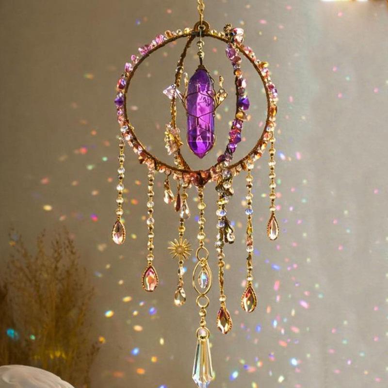 

Sunlight Catcher, Rainbow Light Reflector Hanging Ornament, Window Chime, Garden and Home Decor, Hanging Chime 10cmX10cmX3mm