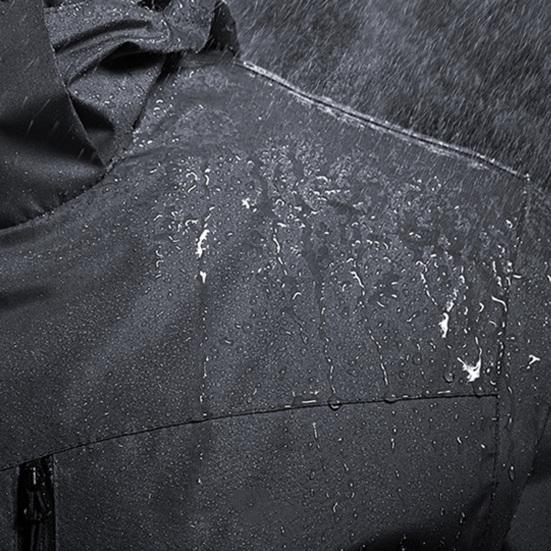 Herren Windbreaker Wasserabweisend Winddicht Frühling Herbst Übergröße Kapuzenjacke Mantel