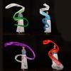 45*400cm Women Gradient Color Square Dance Belly Dance Practice Imitation Silk Streamer With Stick Chinese Style Flowy Ribbon