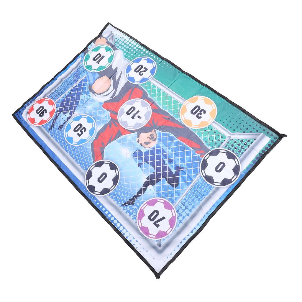 Soccer   Game Mat Set Indoor Outdoor Foot  Toss Target Game Toss Soccer Goal Game with Soccer   for Boys