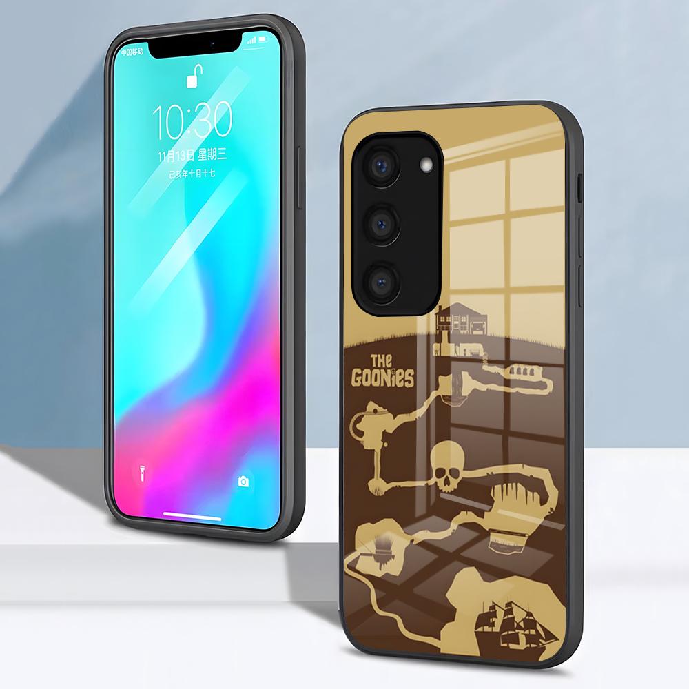 The Goonies Phone Case For Samsung S26 S25 S24 FE S23 S22 S21 Plus S20 Ultra Note20Ultra Black Glass Cover