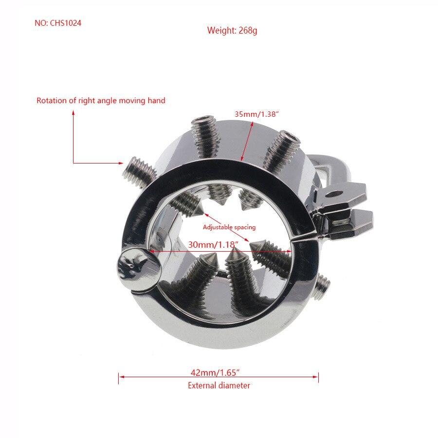 Stainless Steel Scrotum Pendant Stretching Exercise Testicles Alternative Training   Sex Toy Chastity Cage Penis Sleeve BDSM