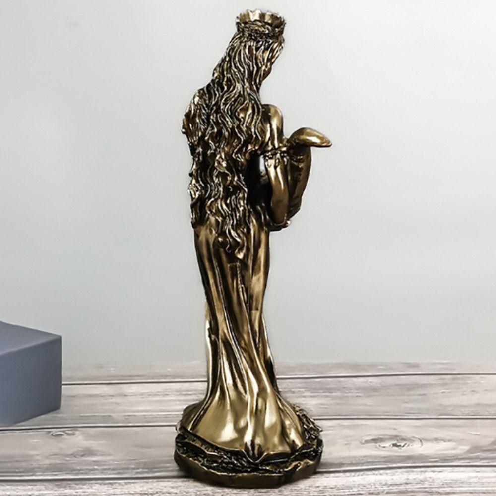 Hand-carved Wealth Goddess Statue Exquisite Lucky Wealth Statue  Business Gifts