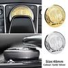 FJR5   For Mercedes Benz 1pcs 48mm Car Central Control Multimedia Knob Cover Sticker For Mercedes Benz AMG GLC GLE CLA GLA W205 W211 W2