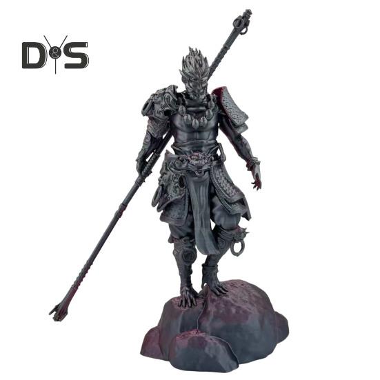 Drukowana w 3D figurka Wukonga, Wielcy Mędrcy Równiący się Niebu, Figurka Rzeźba, Model Króla Małp, Dekoracja na Pulpit, Peryferia do Gier