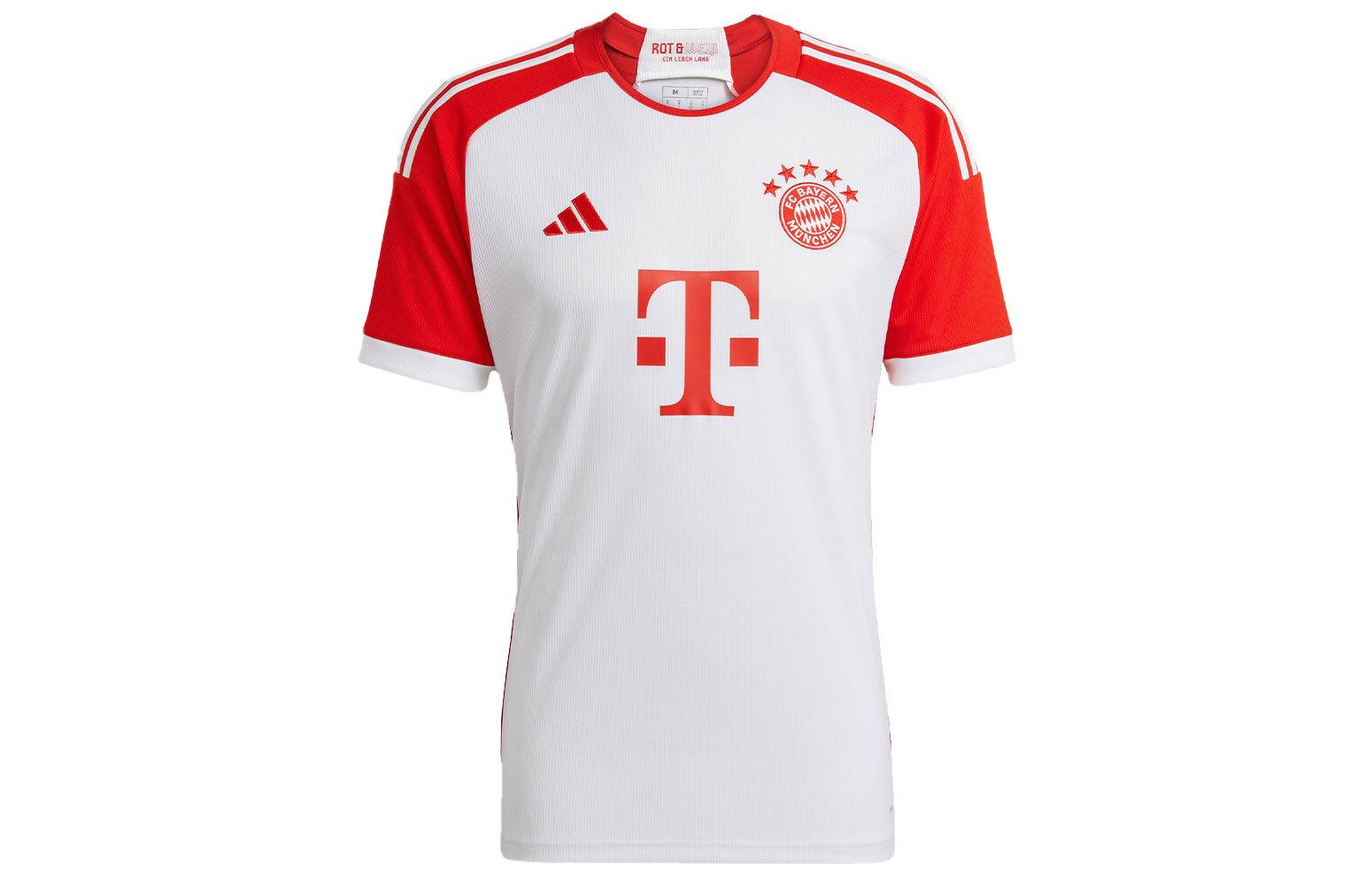 adidas Bayern Munich Home Kit With Letter Logo Sports Short Sleeve Soccer Jersey S