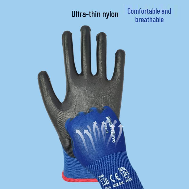 18-Nadel Touchscreen PU-beschichtete rutschfeste, verschleißfeste Handschuhe - Ultradünn, bequem, atmungsaktiv, vielseitig.