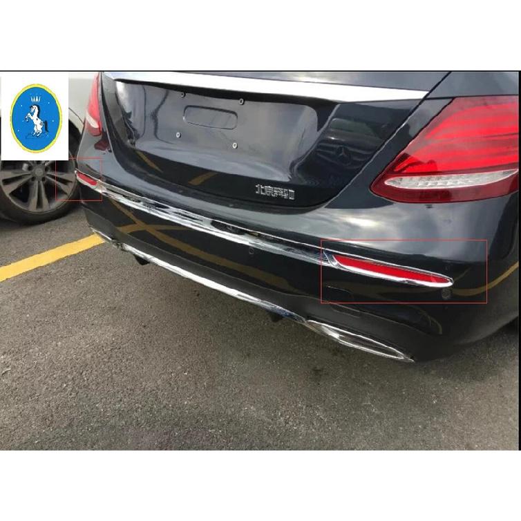 Auto Rear Fog Lights Lamp Decor Cover Trim ABS Accessories For Mercedes Benz E Class W213 E260 E300 Sport 2016 2017 2018