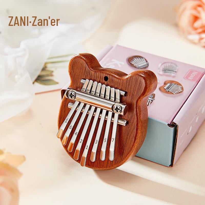 Crystal Kalimba: 8-Note Mini Thumb Piano - Small Musical Instrument Available