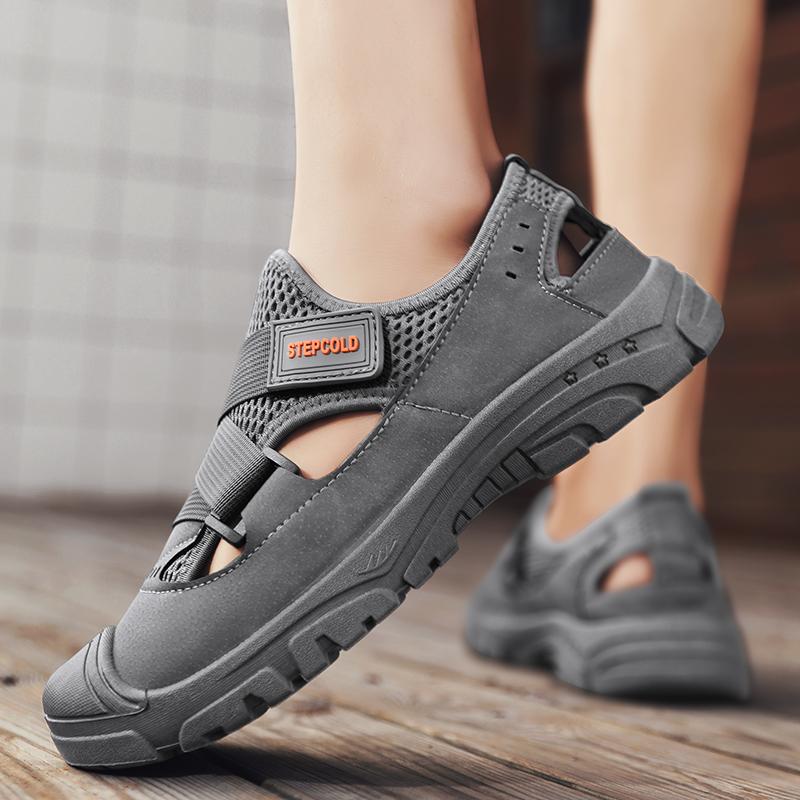 Dropshipping New Sandals Men Breathable Casual Outdoor Sandals Men Summer New Roman Sneakers Sandals Men Casual Beach Shoes Male