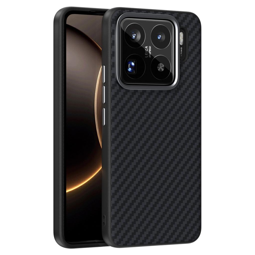 ABEEL For Xiaomi 15S Pro Case Compatible with MagSafe Carbon Fiber Texture Back Cover