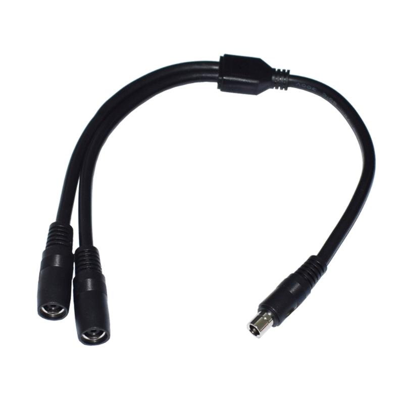

40cm High Conductivity 14AWG DC8.0x2.0mm Power Adapter Cord Splitter Cable Wire 1M/2F for Portable Energy Stations 1