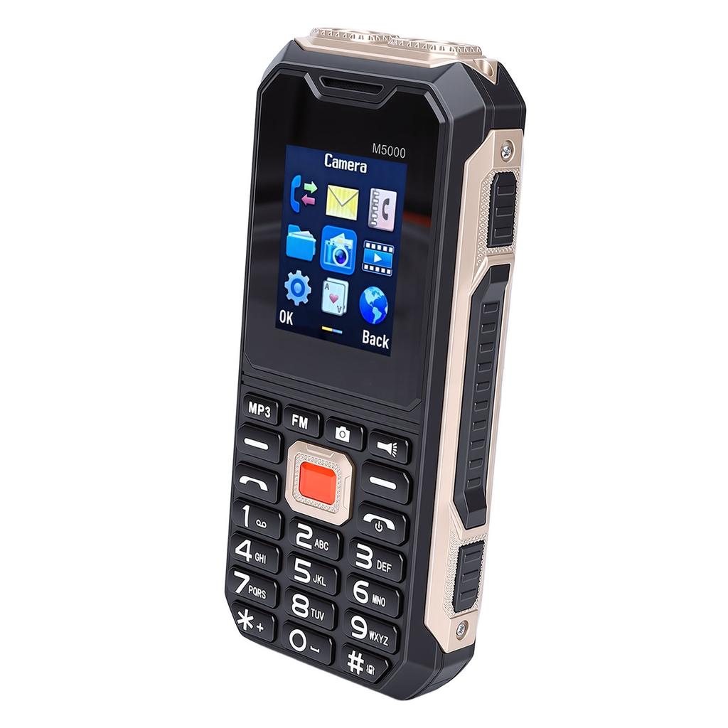 Senior Cell Phone HD Display Screen Dual SIM Big Buttons 2G Unlocked Phone with 0.08MP Rear Camera Flashlight