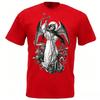 Summer Saint Michael The Archangel Destroy Devil Catolic Unisexs TShirt Loose Black High Quality Cotton Round Neck Short Sleeve