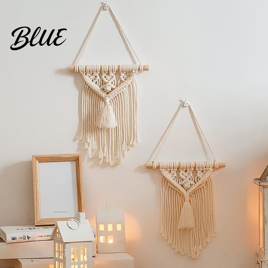 Nordic Handmade Woven Room Decor Tassel Tapestry Cotton Wall Hanging Ornament