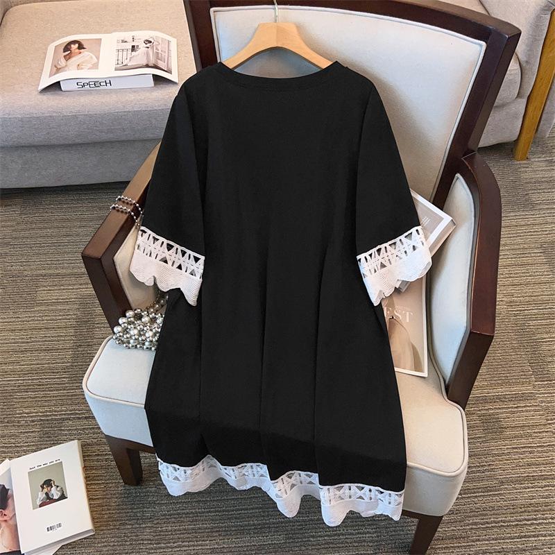 Women's Plus Size Slimming Loose Long Sleeve T-shirt (200/300/350 jin) 1059