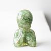 Resin Art Figurine With Natural Quartz Stone For Tabletop Office Decoration
