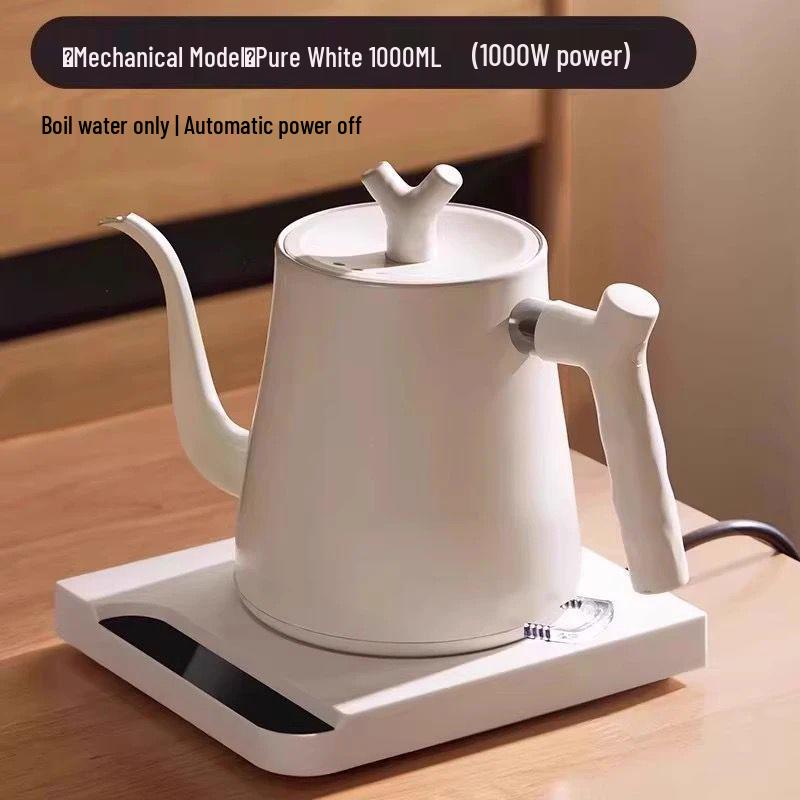 304 Stainless Steel Electric Gooseneck Kettle with Smart Temperature Control for Hand Drip Coffee and Boiling Water