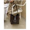 Women Large Capacity Vintage Soft PU Tote Bag with Hand Carry for Daily Commute