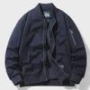 Men’s Spring/Autumn Baseball Cotton Jacket – Loose Fit, Casual Workwear, Functional Design, Large Sizes Available.