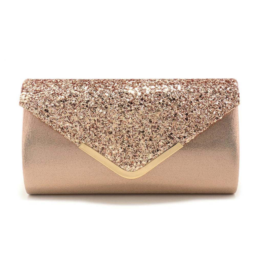 Glitter Bling,Shiny Elegant And Fashionable Envelope Clutch Bag, Party Wedding Handbag For Women Dinner Bag