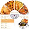 Prático-Panelas de Fritar Panela de Aço Inoxidável 304 Frigideira Japonesa Profunda Panela de Fritura Profunda para Cozinha Controle de Temperatura Sem Óleo Utensílio de Cozinha