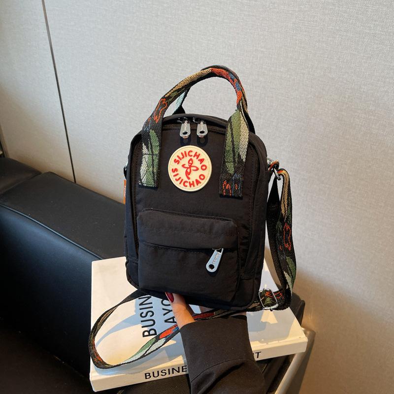 Mobile phone bag women's mini small bag small satchel travel light leisure messenger bag women's summer student canvas bag