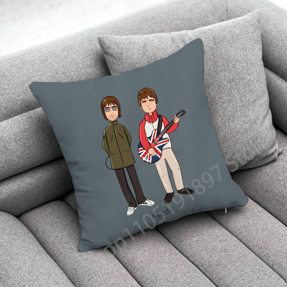 Federa per Cuscino Decorativa L-Liam Gallagher O-Oasis Definitely Maybe per 50cm 40cm 55cm 45*45cm 30cm Quadrata Federa per Cuscino da Camera da Letto