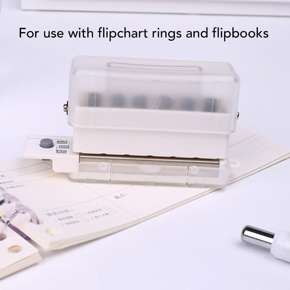 ABS Loose Leaf Punching Machine Practical Manual Puncher Handheld Mini Puncher Paper Crafting