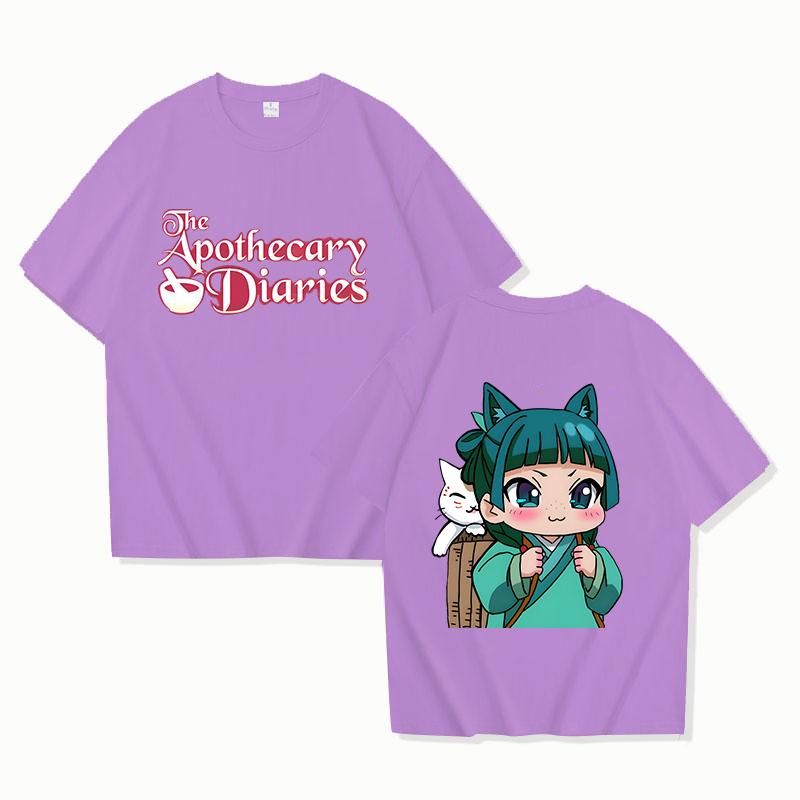 New Anime The Apothecary Diaries Printing T Shirts Women Fashion Short Sleeve T Shirt Unisex Cool Summer Casual Loose T-shirt