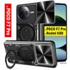 Slide Camera Funda for POCO F7 Pro 5G Case Ring Stand Protection Back Cover for Redmi K80 Shockproof Phone Capa