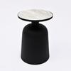 Toronto Drum Marble Side Table – Modern Cylindrical Accent Table for Living Room & Bedroom