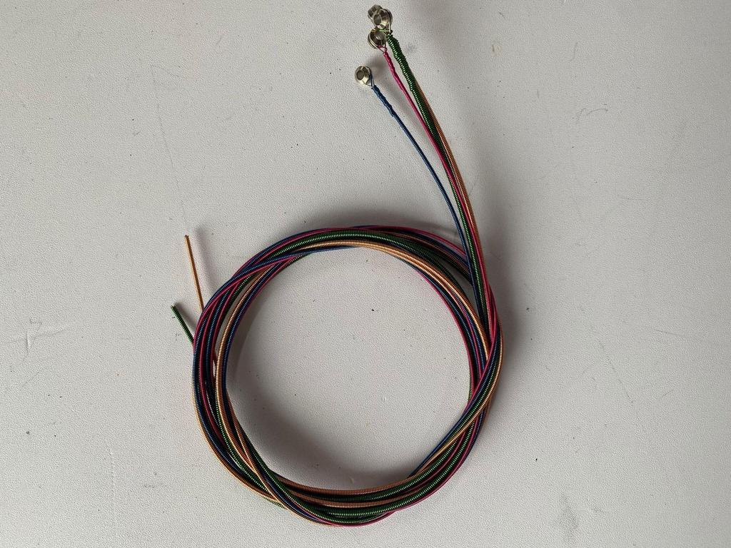 4 Telli Elektrikli Bas Gitar İçin Renkli Çelik Teller - Müzik Aleti Aksesuarları