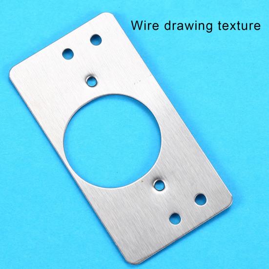 Hinge Repair Plate Rust-Resistant Multi-Hole Easy Installation Stainless Steel Flat Fixing Brace Bracket