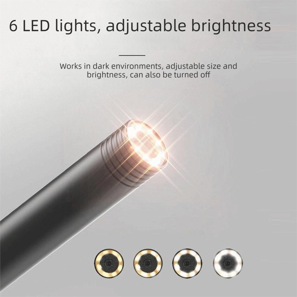 6 LED Lights Borescope Camera IP67 Waterproof Mini Endoscope Inspection Camera  Android Devices