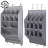 Multi-pockets Wall Storage Bag Large Over Door Hanging Shoe Organiser Behind Doors With 4 Metal Hooks Shoes Rack Storage Bags