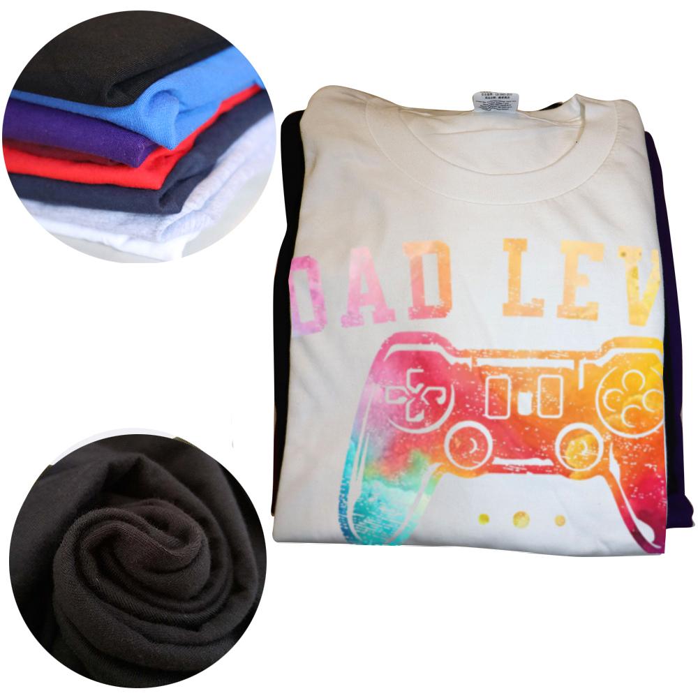 Funny Dad Level Unlocked New Dad To Be Gifts Gamer Father's Day T Shirts Streetwear Short Sleeve Birthday Gifts T-shirt Men