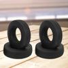4 Pcs Rubber Tires 80 * 20mm Tires Set Upgrade Parts RC Soft Rubber Wheel Tires for 1:14 Tamiya Tractor Truck RC Car Part