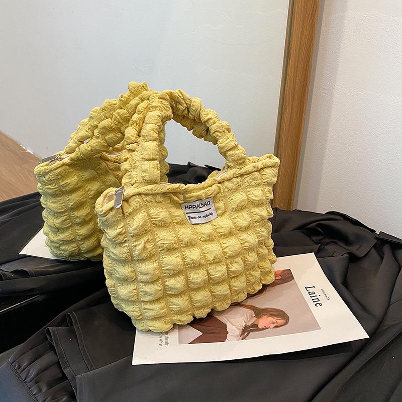 Cream Puff Doudou Bag New Women's Bag Fashion Sweet Handbag Small Square Bag Small Bag