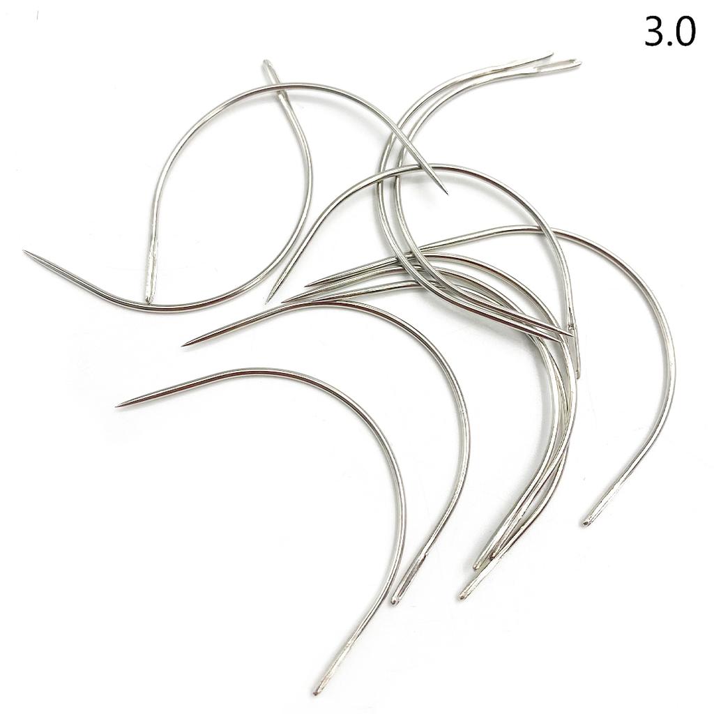 Price C Type Needle Curved Needles Salon Styling Tools Not Rusty Weaving Hair Extension Needles