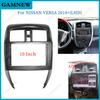 10 Inch Car Frame Fascia Adapter Android Radio Dash Fitting Panel Kit For Nissan Versa Sedan 2015-2019 Left Hand Drive