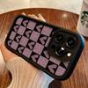 Simple purple plaid for iphone16pro mobile phone case apple 15/14/13 promax new 12x11