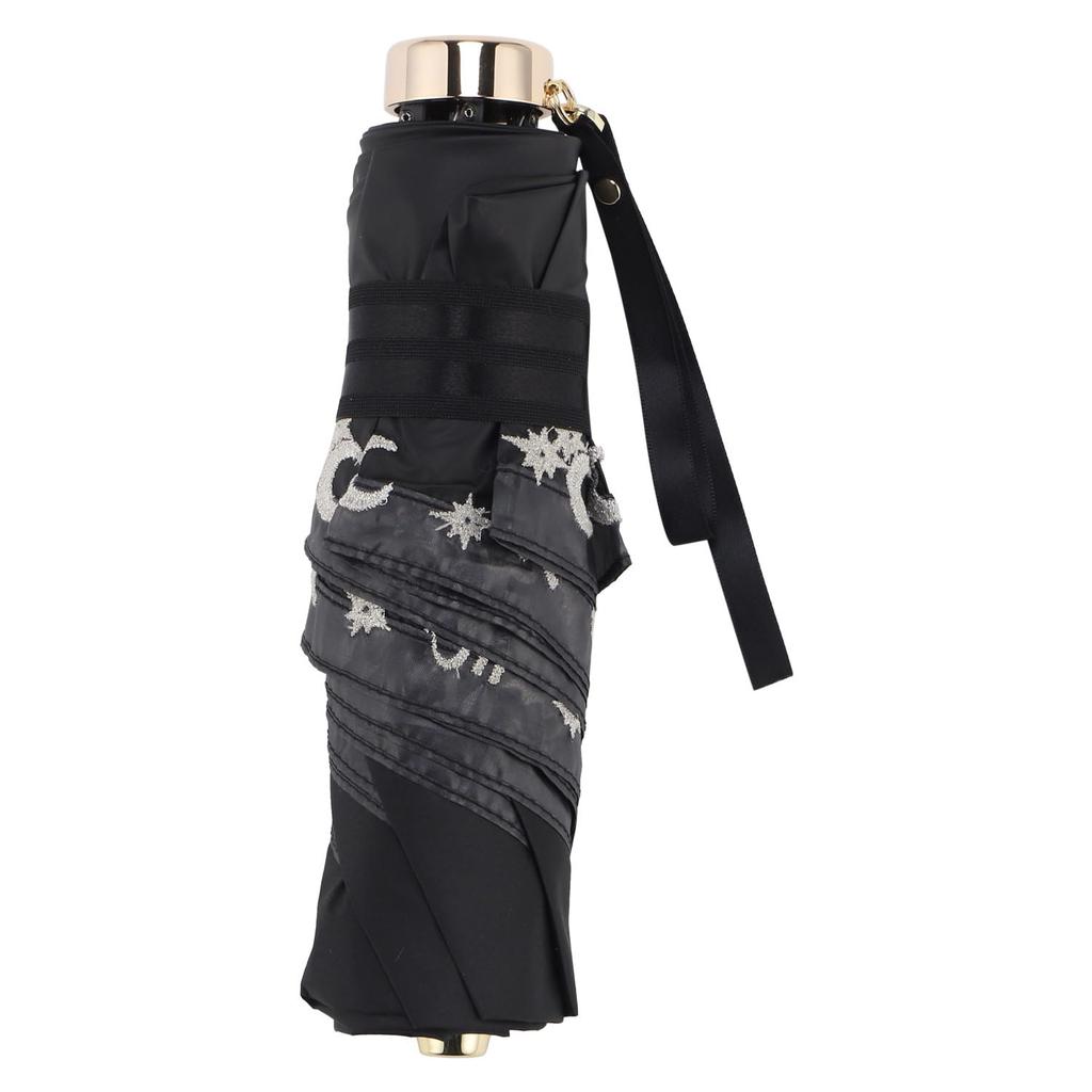 Viewlance Folding Full Suitable for Sun and Light Heat UV Summer Cream Women's Parasol, 50cm, Shade, Rain, Lightweight, Blocking, Blocking,