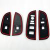 For Honda American Version HR-V HRV 2023 Accessories ABS Carbon Window Control Panel Glass Lift Switch Cover Trim Car
